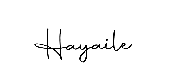 How to make Hayaile signature? Autography-DOLnW is a professional autograph style. Create handwritten signature for Hayaile name. Hayaile signature style 10 images and pictures png