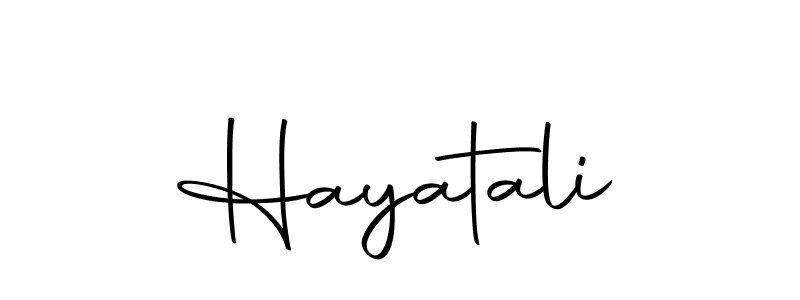 Make a beautiful signature design for name Hayatali. With this signature (Autography-DOLnW) style, you can create a handwritten signature for free. Hayatali signature style 10 images and pictures png