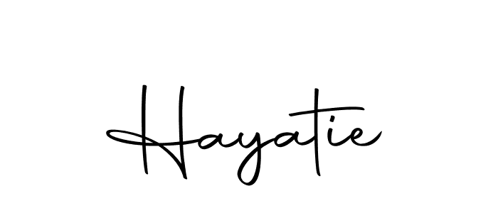 You should practise on your own different ways (Autography-DOLnW) to write your name (Hayatie) in signature. don't let someone else do it for you. Hayatie signature style 10 images and pictures png