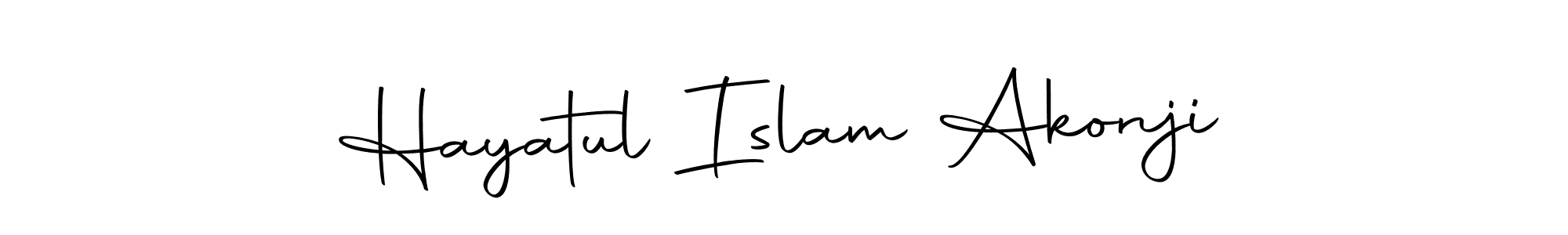 Autography-DOLnW is a professional signature style that is perfect for those who want to add a touch of class to their signature. It is also a great choice for those who want to make their signature more unique. Get Hayatul Islam Akonji name to fancy signature for free. Hayatul Islam Akonji signature style 10 images and pictures png