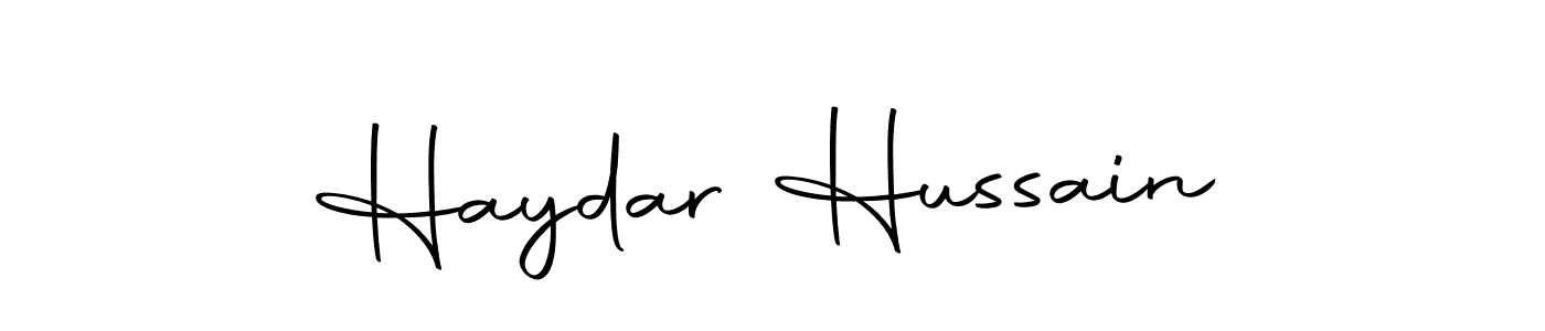 Haydar Hussain stylish signature style. Best Handwritten Sign (Autography-DOLnW) for my name. Handwritten Signature Collection Ideas for my name Haydar Hussain. Haydar Hussain signature style 10 images and pictures png