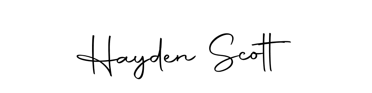 The best way (Autography-DOLnW) to make a short signature is to pick only two or three words in your name. The name Hayden Scott include a total of six letters. For converting this name. Hayden Scott signature style 10 images and pictures png