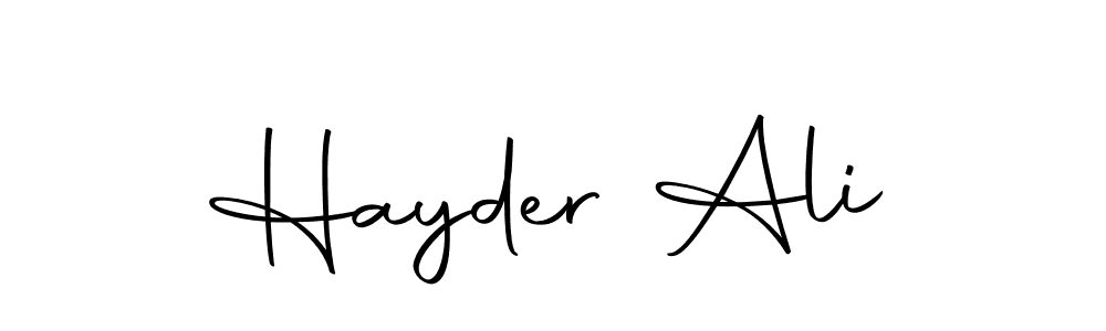 Make a beautiful signature design for name Hayder Ali. Use this online signature maker to create a handwritten signature for free. Hayder Ali signature style 10 images and pictures png