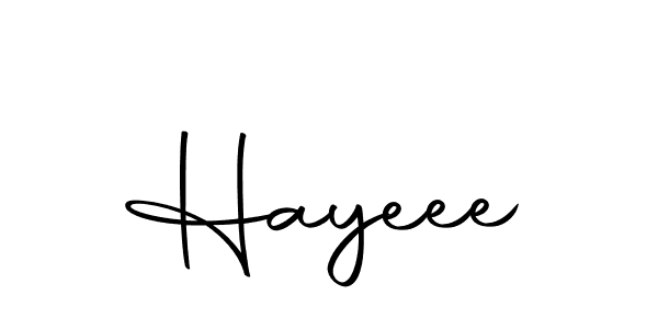 Create a beautiful signature design for name Hayeee. With this signature (Autography-DOLnW) fonts, you can make a handwritten signature for free. Hayeee signature style 10 images and pictures png