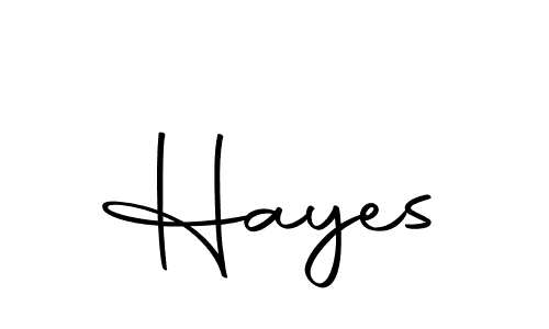 Create a beautiful signature design for name Hayes. With this signature (Autography-DOLnW) fonts, you can make a handwritten signature for free. Hayes signature style 10 images and pictures png
