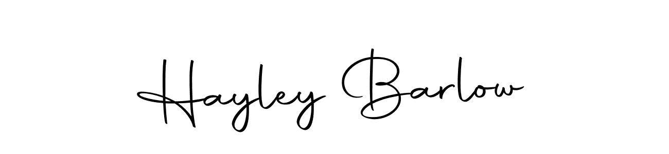 Hayley Barlow stylish signature style. Best Handwritten Sign (Autography-DOLnW) for my name. Handwritten Signature Collection Ideas for my name Hayley Barlow. Hayley Barlow signature style 10 images and pictures png