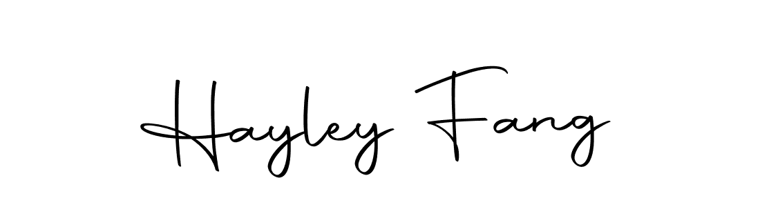Create a beautiful signature design for name Hayley Fang. With this signature (Autography-DOLnW) fonts, you can make a handwritten signature for free. Hayley Fang signature style 10 images and pictures png