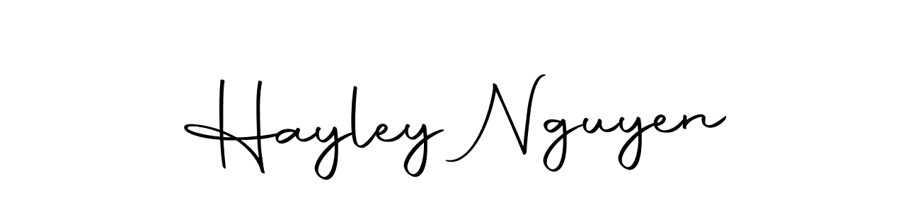 How to make Hayley Nguyen signature? Autography-DOLnW is a professional autograph style. Create handwritten signature for Hayley Nguyen name. Hayley Nguyen signature style 10 images and pictures png