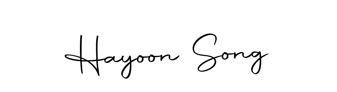 The best way (Autography-DOLnW) to make a short signature is to pick only two or three words in your name. The name Hayoon Song include a total of six letters. For converting this name. Hayoon Song signature style 10 images and pictures png