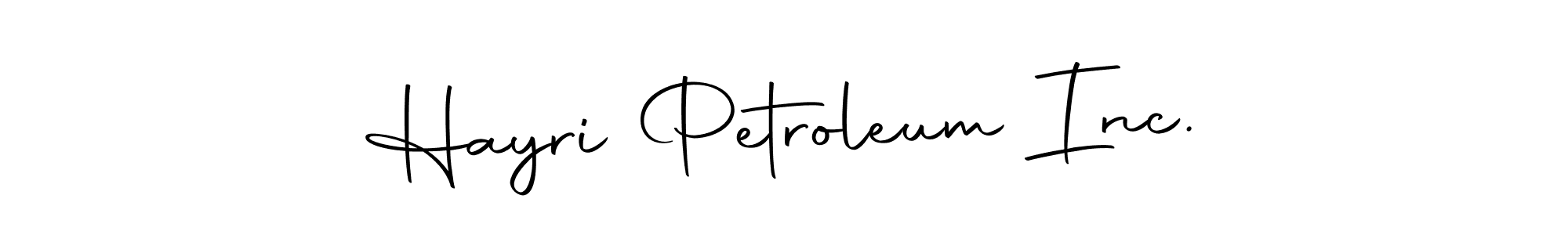 Create a beautiful signature design for name Hayri Petroleum Inc.. With this signature (Autography-DOLnW) fonts, you can make a handwritten signature for free. Hayri Petroleum Inc. signature style 10 images and pictures png