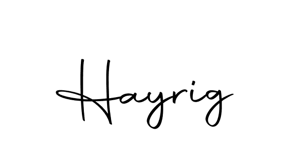 Make a beautiful signature design for name Hayrig. Use this online signature maker to create a handwritten signature for free. Hayrig signature style 10 images and pictures png