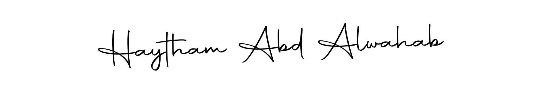 Here are the top 10 professional signature styles for the name Haytham Abd Alwahab. These are the best autograph styles you can use for your name. Haytham Abd Alwahab signature style 10 images and pictures png