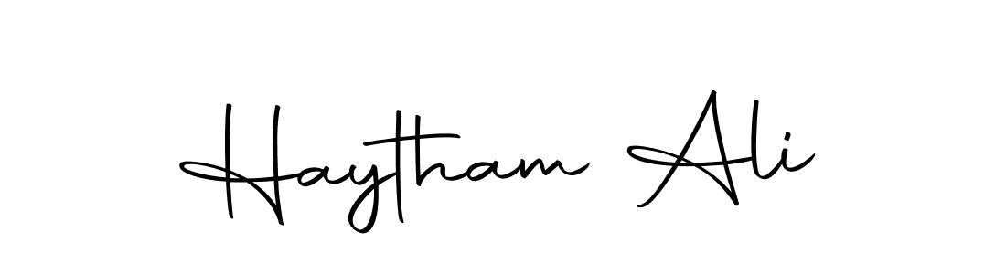 You should practise on your own different ways (Autography-DOLnW) to write your name (Haytham Ali) in signature. don't let someone else do it for you. Haytham Ali signature style 10 images and pictures png