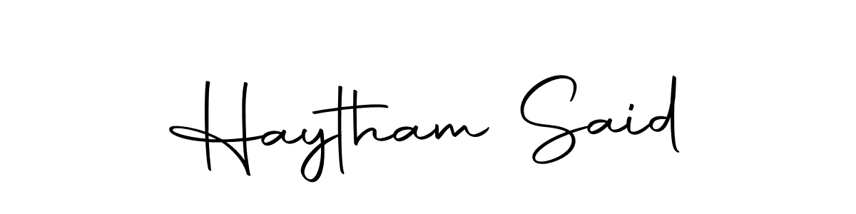 Similarly Autography-DOLnW is the best handwritten signature design. Signature creator online .You can use it as an online autograph creator for name Haytham Said. Haytham Said signature style 10 images and pictures png