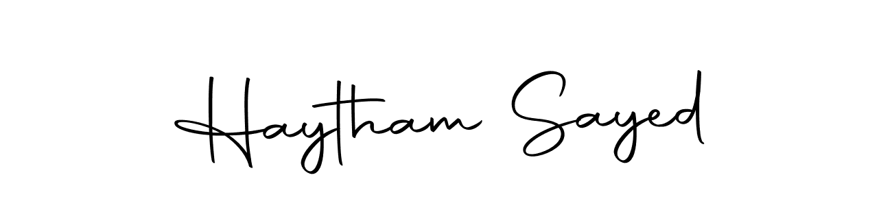 Haytham Sayed stylish signature style. Best Handwritten Sign (Autography-DOLnW) for my name. Handwritten Signature Collection Ideas for my name Haytham Sayed. Haytham Sayed signature style 10 images and pictures png