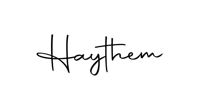 How to make Haythem signature? Autography-DOLnW is a professional autograph style. Create handwritten signature for Haythem name. Haythem signature style 10 images and pictures png