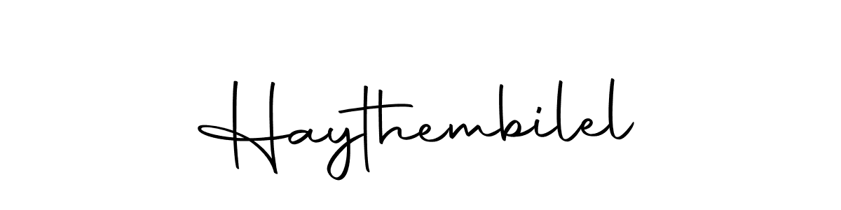 Make a beautiful signature design for name Haythembilel. With this signature (Autography-DOLnW) style, you can create a handwritten signature for free. Haythembilel signature style 10 images and pictures png