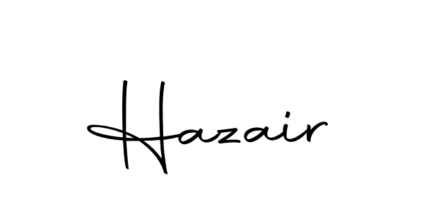 How to make Hazair signature? Autography-DOLnW is a professional autograph style. Create handwritten signature for Hazair name. Hazair signature style 10 images and pictures png