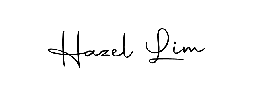 How to make Hazel Lim name signature. Use Autography-DOLnW style for creating short signs online. This is the latest handwritten sign. Hazel Lim signature style 10 images and pictures png