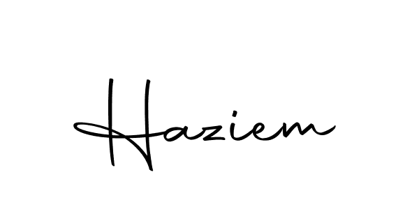 Haziem stylish signature style. Best Handwritten Sign (Autography-DOLnW) for my name. Handwritten Signature Collection Ideas for my name Haziem. Haziem signature style 10 images and pictures png