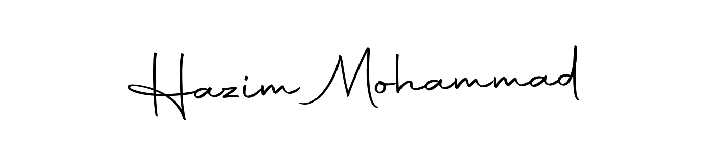 Make a beautiful signature design for name Hazim Mohammad. With this signature (Autography-DOLnW) style, you can create a handwritten signature for free. Hazim Mohammad signature style 10 images and pictures png