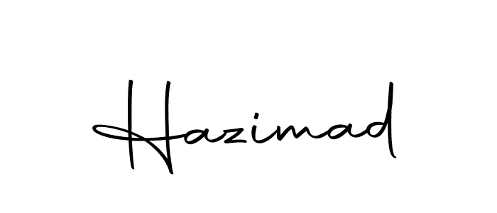Design your own signature with our free online signature maker. With this signature software, you can create a handwritten (Autography-DOLnW) signature for name Hazimad. Hazimad signature style 10 images and pictures png