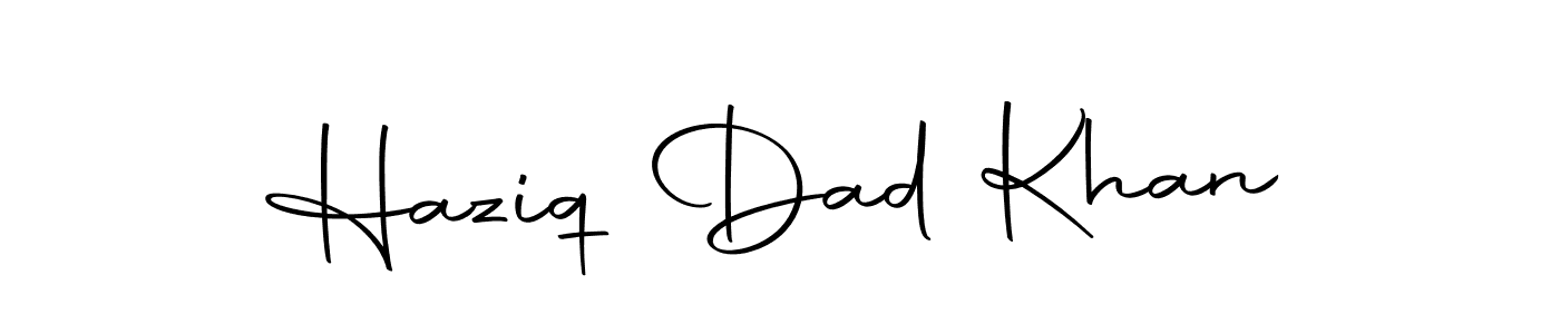 Similarly Autography-DOLnW is the best handwritten signature design. Signature creator online .You can use it as an online autograph creator for name Haziq Dad Khan. Haziq Dad Khan signature style 10 images and pictures png