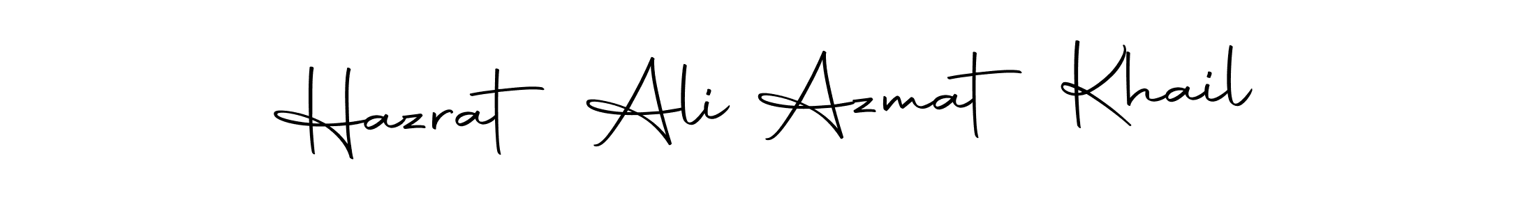 Autography-DOLnW is a professional signature style that is perfect for those who want to add a touch of class to their signature. It is also a great choice for those who want to make their signature more unique. Get Hazrat Ali Azmat Khail name to fancy signature for free. Hazrat Ali Azmat Khail signature style 10 images and pictures png