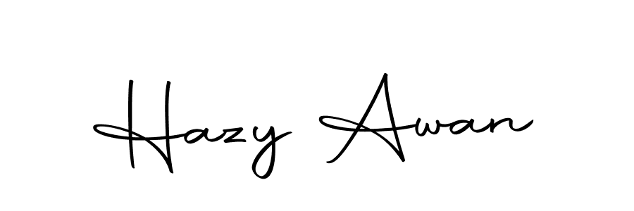 How to make Hazy Awan signature? Autography-DOLnW is a professional autograph style. Create handwritten signature for Hazy Awan name. Hazy Awan signature style 10 images and pictures png