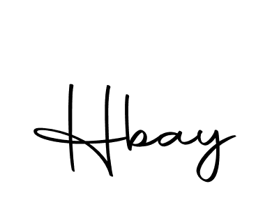 Use a signature maker to create a handwritten signature online. With this signature software, you can design (Autography-DOLnW) your own signature for name Hbay. Hbay signature style 10 images and pictures png