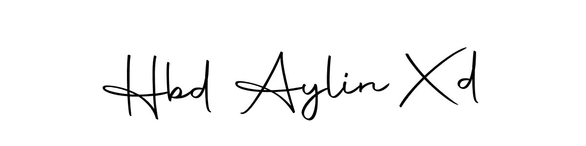 How to make Hbd Aylin Xd name signature. Use Autography-DOLnW style for creating short signs online. This is the latest handwritten sign. Hbd Aylin Xd signature style 10 images and pictures png