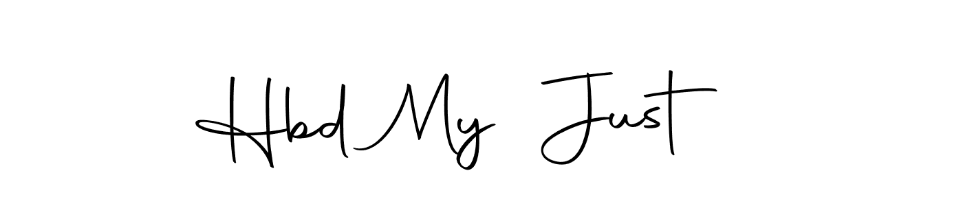 This is the best signature style for the Hbd My  Just  name. Also you like these signature font (Autography-DOLnW). Mix name signature. Hbd My  Just  signature style 10 images and pictures png