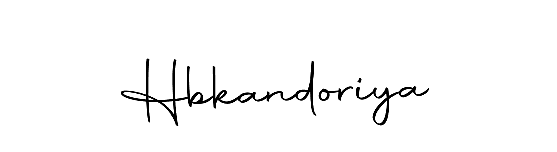 Create a beautiful signature design for name Hbkandoriya. With this signature (Autography-DOLnW) fonts, you can make a handwritten signature for free. Hbkandoriya signature style 10 images and pictures png