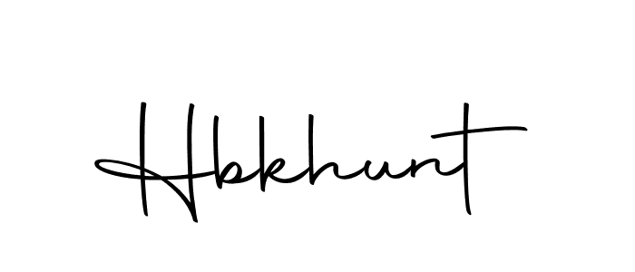 Create a beautiful signature design for name Hbkhunt. With this signature (Autography-DOLnW) fonts, you can make a handwritten signature for free. Hbkhunt signature style 10 images and pictures png