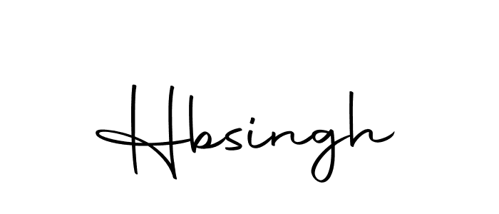 Design your own signature with our free online signature maker. With this signature software, you can create a handwritten (Autography-DOLnW) signature for name Hbsingh. Hbsingh signature style 10 images and pictures png