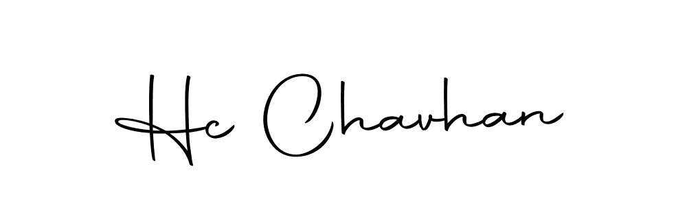 Design your own signature with our free online signature maker. With this signature software, you can create a handwritten (Autography-DOLnW) signature for name Hc Chavhan. Hc Chavhan signature style 10 images and pictures png