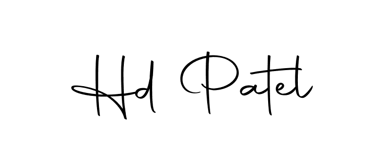 Make a beautiful signature design for name Hd Patel. With this signature (Autography-DOLnW) style, you can create a handwritten signature for free. Hd Patel signature style 10 images and pictures png