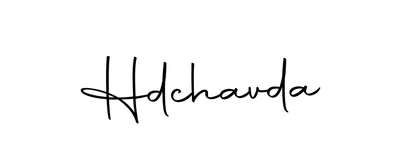 Create a beautiful signature design for name Hdchavda. With this signature (Autography-DOLnW) fonts, you can make a handwritten signature for free. Hdchavda signature style 10 images and pictures png