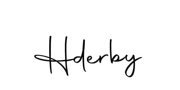 Use a signature maker to create a handwritten signature online. With this signature software, you can design (Autography-DOLnW) your own signature for name Hderby. Hderby signature style 10 images and pictures png