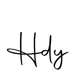 How to make Hdy signature? Autography-DOLnW is a professional autograph style. Create handwritten signature for Hdy name. Hdy signature style 10 images and pictures png