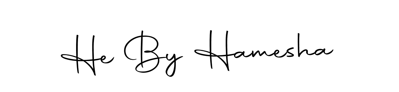 You should practise on your own different ways (Autography-DOLnW) to write your name (He By Hamesha) in signature. don't let someone else do it for you. He By Hamesha signature style 10 images and pictures png