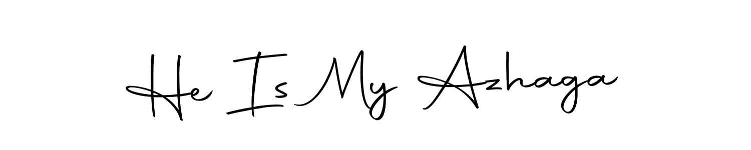 Make a short He Is My Azhaga signature style. Manage your documents anywhere anytime using Autography-DOLnW. Create and add eSignatures, submit forms, share and send files easily. He Is My Azhaga signature style 10 images and pictures png