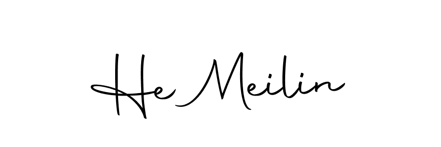 Similarly Autography-DOLnW is the best handwritten signature design. Signature creator online .You can use it as an online autograph creator for name He Meilin. He Meilin signature style 10 images and pictures png