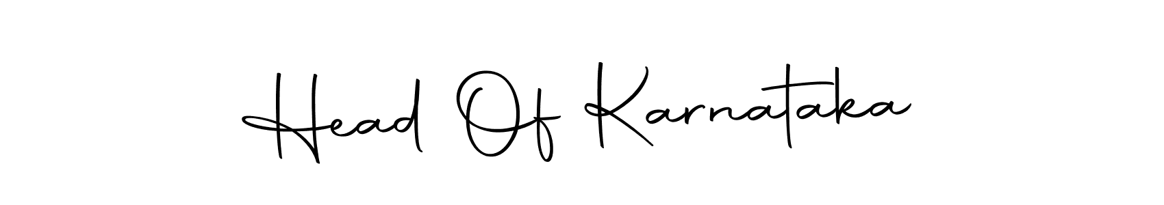 Make a beautiful signature design for name Head Of Karnataka. With this signature (Autography-DOLnW) style, you can create a handwritten signature for free. Head Of Karnataka signature style 10 images and pictures png
