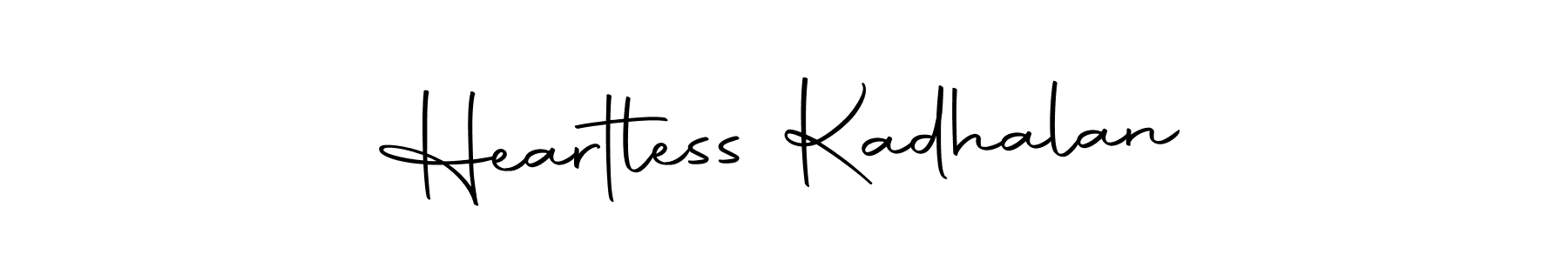 Design your own signature with our free online signature maker. With this signature software, you can create a handwritten (Autography-DOLnW) signature for name Heartless Kadhalan. Heartless Kadhalan signature style 10 images and pictures png