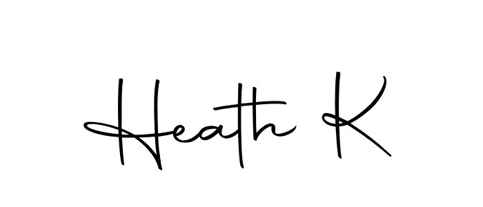 You should practise on your own different ways (Autography-DOLnW) to write your name (Heath K) in signature. don't let someone else do it for you. Heath K signature style 10 images and pictures png