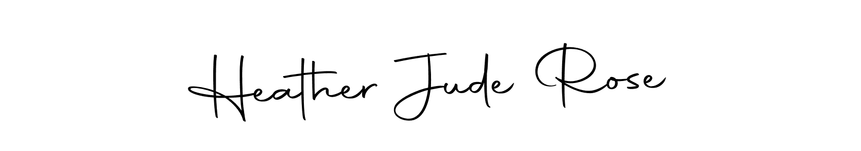 Create a beautiful signature design for name Heather Jude Rose. With this signature (Autography-DOLnW) fonts, you can make a handwritten signature for free. Heather Jude Rose signature style 10 images and pictures png