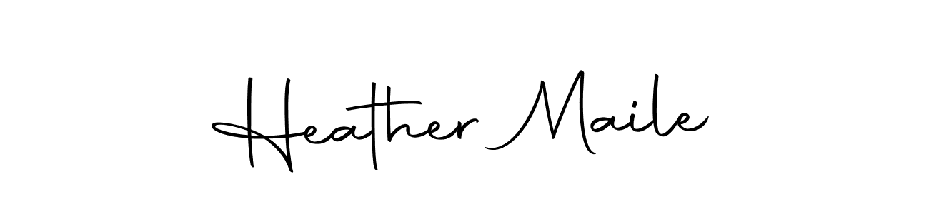 Use a signature maker to create a handwritten signature online. With this signature software, you can design (Autography-DOLnW) your own signature for name Heather Maile. Heather Maile signature style 10 images and pictures png