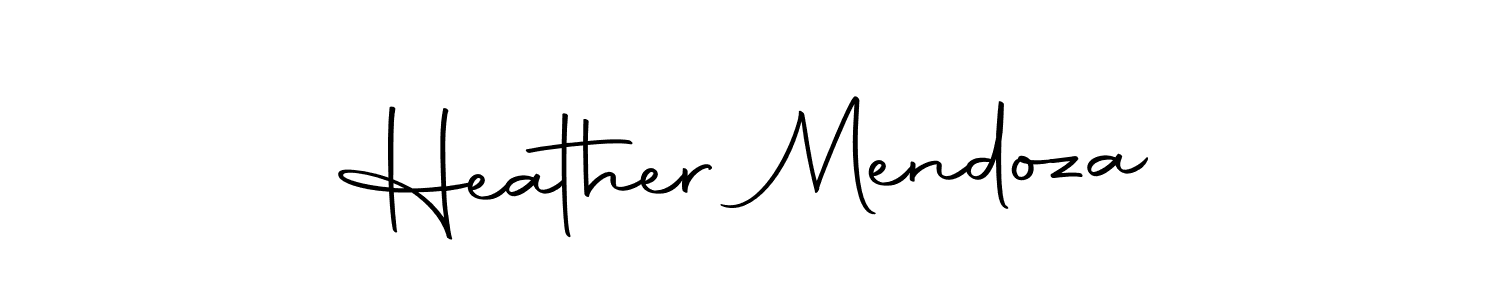 Make a beautiful signature design for name Heather Mendoza. With this signature (Autography-DOLnW) style, you can create a handwritten signature for free. Heather Mendoza signature style 10 images and pictures png