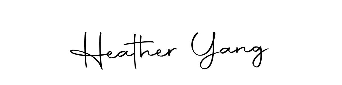 if you are searching for the best signature style for your name Heather Yang. so please give up your signature search. here we have designed multiple signature styles  using Autography-DOLnW. Heather Yang signature style 10 images and pictures png